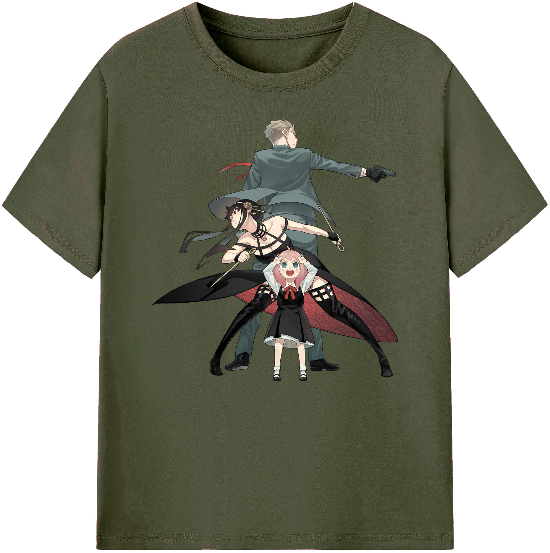 （画像用） SPY×FAMILY间谍家家酒 綿100％ メンズ半袖Tシャツ｜肌触りやわらか＆通気性